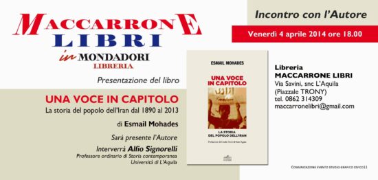 Incontro con l’autore – Venerdi 4 aprile